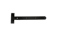 Timco Straight Band Hook Plate Black - 300mm (2pcs)