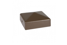 Durapost Post Cap with Bracket Sepia Brown - 75mm