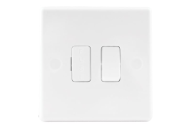 13A Switched Slimline Fused Socket  - White