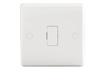 13A Unswitched Slimline Fused Socket  - White