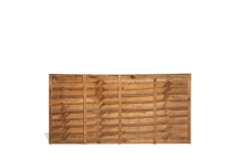 Overlap Fence Panel - 1.83 x 0.91m (6 x 3\') Brown