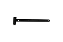 Timco Straight Band Hook Plate Black - 900mm (2pcs)