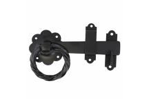 Timco Twisted Ring Gate Latch Black - 6\"