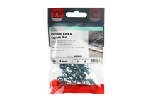 Timco Roofing Bolt & Square Nut - M6 x 30mm (10pcs)
