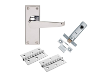 Victorian Straight Door Pack - Polished Chrome