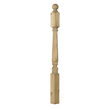 Decking Newel with Cap - 83 x 1250mm
