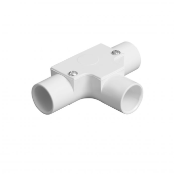 20mm Conduit Inspection Tee - White