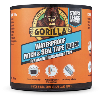 Gorilla Waterproof Patch & Seal Tape 100mm x 3m - Black