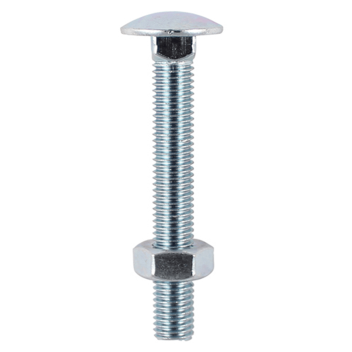 Timco Carriage Bolts & Hex Nut -  M8 x 130mm (3pcs)