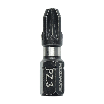 Timco Addax X6 Impact Driver Bits Pozi - No.3 x 25mm (10pcs)