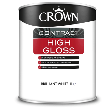 Crown High Gloss Brilliant White - 1L