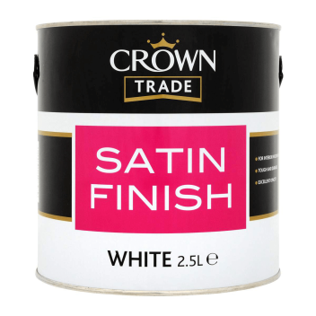 Crown Satin Finish Brilliant White - 2.5L