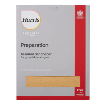 Harris Seriously Good Sanding Paper - 4pcs