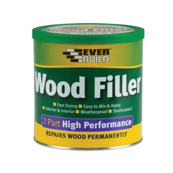 Everbuild Two Part High Performance Wood Filler White - 1.4kg