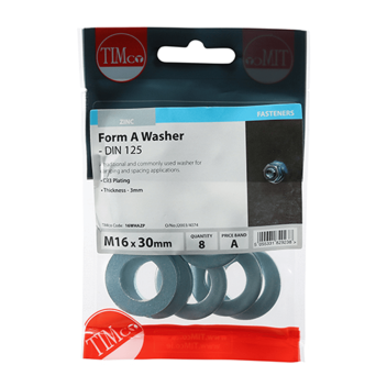 Timco Form A Washers - M16 (8pcs)