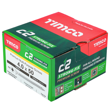 Timco C2 Multi-Purpose Premium Screws - 4.0 x 50mm (200pcs)