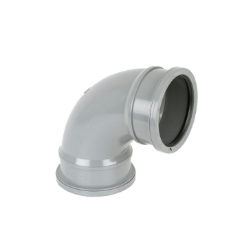 Industrial Double Socket Bend - 92½° Grey