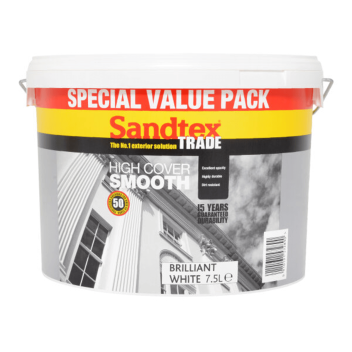 Sandtex Highcover Smooth Brilliant White - 7.5L