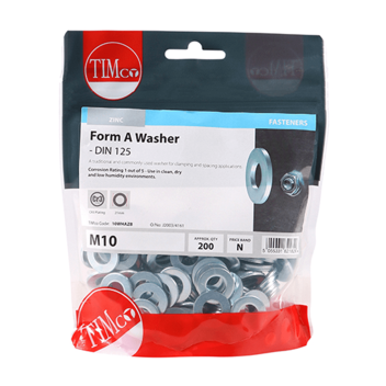 Timco Form A Washers - M10 (200pcs)