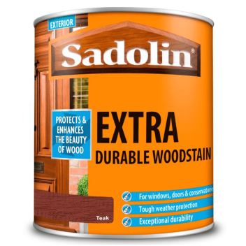 Sadolin Extra Durable Woodstain 1L Teak