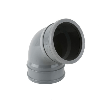 Industrial Single Socket Top Offset Bend - 112½° Grey