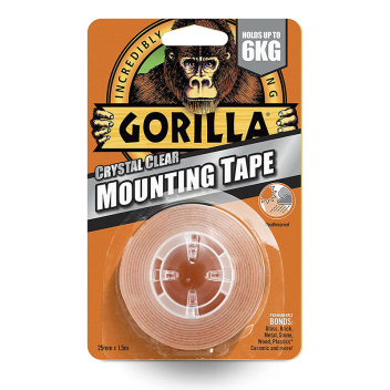Gorilla Heavy Duty Double Sided Mounting Tape 1.5m - Clear