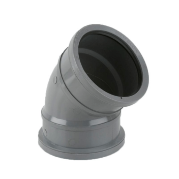 Industrial Double Socket Bend - 135° Grey