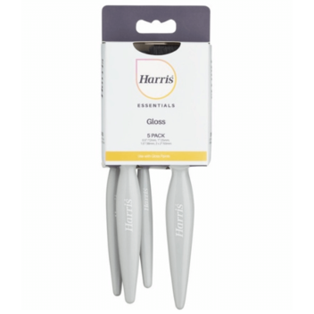 Harris Essentials Gloss Flat Brush Set - 5pcs